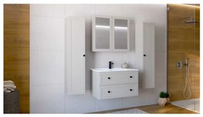 Dulap cu oglindă suspendat Bondi 80 cm, crem