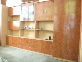 Living Biblioteca asamblata ,semi lucios fag ,320 cm lungime