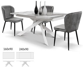 MASA PANDORA LUX- STICLA CERAMICA CU  PICIOR METALIC