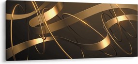 Tablou - Panglici de bronz (120x50 cm)