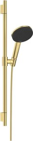 Set de dus cu bara 65 cm Hansgrohe Raindance Alive Select S auriu lucios 3 functii EcoSmart