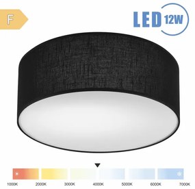 Plafonieră LED Brilagi SIRIJA LED/12W/230V d. 35 cm negru