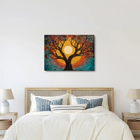 Tablou - Soarele în coroana arborelui vieții (70x50 cm)