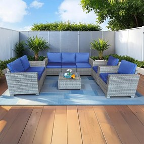 Set mobilier de grădină Avenberg DORADA gri/bej