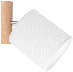 Spot-Light 2017400311549 - BENITA, aplică spot de perete 1xE27/25W/230V, stejar