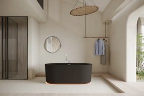 Cada acril freestanding Calliope LED, iluminare LED, Negru, 170 cm, 5020 LED