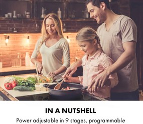 Klarstein Delicatessa 90 Flex, plita incorporabila, inductie, 5 zone, 7400 W, de sine statatoare