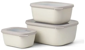 Set 3 recipiente pentru alimente Mepal Maxi, alb