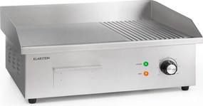 Klarstein Grillmeile 3000GR, grătarul electric, 3000 W, placă de grill, 54,5 x 35 cm, neted/striat