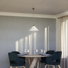 Pendul din alama si abajur ceramic Zefira