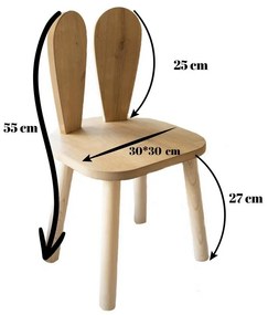 Scaun pentru copii Bunny Chair - Brown