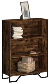 848626 vidaXL Bibliotecă, stejar fumuriu, 80x31x106 cm, lemn prelucrat