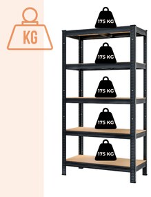 Jurhan Raft cu capacitate mare HEAVY, max. 875kg, 90x40x180cm, negru