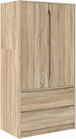 vidaXL Dulap de Baie Stejar Sonoma 79,5 x 49 x 156 cm Lemn compozit