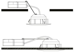 Eglo 95852 - SET 3x Corp de iluminat LED tavan fals PINEDA 1xLED/4,9W/230V