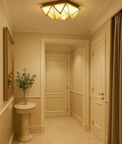 Plafoniera tridimensionala origami pliat complex PYRAMIDS