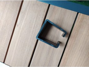 Set mobilier de grădină gri din aluminiu pentru 5 persoane Rotterdam – Rojaplast