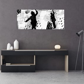 Tablou - Artă stradală - zarvă (120x50 cm)