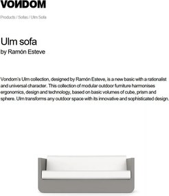 Canapea lounge de exterior / interior design modern premium ULM