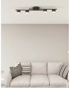 Plafonieră FRAGMENT 4xGX53/12W/230V negru