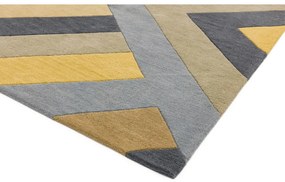 Covor Asiatic Carpets Big Zig, 120 x 170 cm, gri-galben