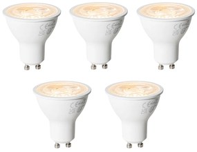 Set de 5 becuri LED GU10 cu 3 trepte de intensitate, 6W, 430 lm, 2000 - 6000K