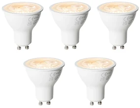 Set de 5 becuri LED GU10 cu 3 trepte de intensitate, 6W, 430 lm, 2000 - 6000K