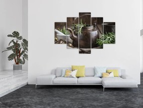 Tablou - Ceainic cu rozmarin (150x105 cm)