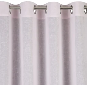 Perdea delicată și aerisită pentru cercuri în roz 140 x 250 cm