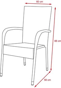 Set mobilier de grădină din ratan Avenberg ESPERIA, 13 piese