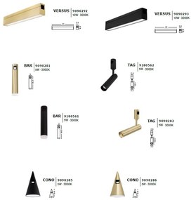 Sistem tubular magnetic-decorativ GRAMMI 01, L-200cm