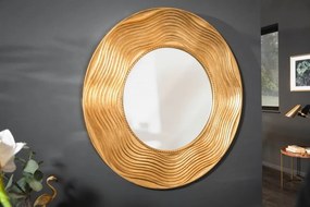 Oglinda de perete decorativa Circle 100cm, auriu