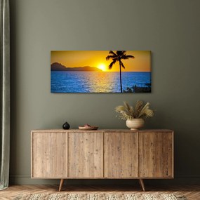 Tablou - Apus de soare deasupra mării (120x50 cm)
