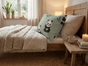 Husa pentru perna din microfibra PANDA RELAX 70x90 cm, mentolova