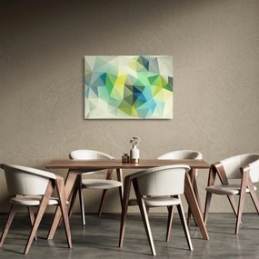 Tablou pe sticlă abstracțiunii geometrice (70x50 cm)