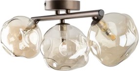 Brilagi - Lustră aplicată VULCANO 3xG9/8W/230V bronz/bej fumuriu