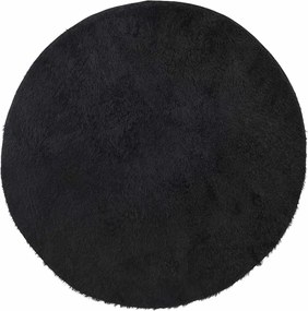 vidaXL Covor shaggy cu pom înalt, NAVARRA, negru, 240x240cm, poliester
