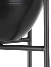 Ghiveci de flori metalic Eglo 428035 SHIKABE 73x23,5 cm negru