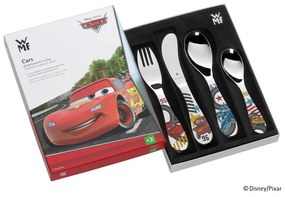 Set 4 tacâmuri din oțel inoxidabil, pentru copii WMF Disney Auta