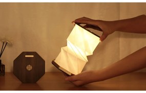 Decorațiune luminoasă maro cu USB ø 12 cm Twist Hexagon – Gingko