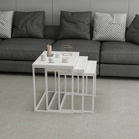 Set măsuțe de cafea Evita (Alb). 1072990