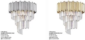 Lustra aplicata moderna design deosebit GLADIUS crom