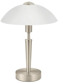 Veioză gri cu intensitate reglabilă cu abajur din sticlă (înălțime 35 cm) SOLO 1 – EGLO