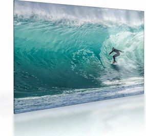 Tablou pe sticlă cu surferi (70x50 cm)
