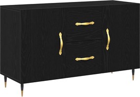 vidaXL Bufet cu sertar Stejar Negru 100 x 36 x 60 cm Lemn compozit