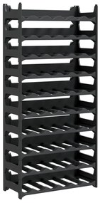 3189183 vidaXL Raft de sticle de vin, pentru 60 sticle, PP, stivuibil