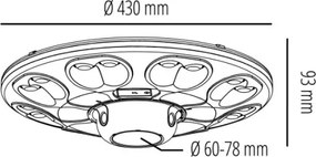Lampă stradală solară LED cu senzor LUVIA LED/15W/3,2V 6500K IP54 5400 mAh+telecomandă