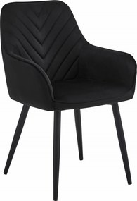 Scaun Bucatarie/Dining Nigmo Catifea Negru