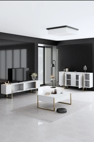 Set mobila sufragerie Luxe Alb 160x35x80 cm