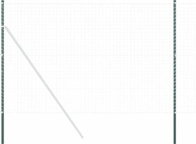 vidaXL Stâlp de gard. 12 pcs Verde Oțel vopsit în pulbere